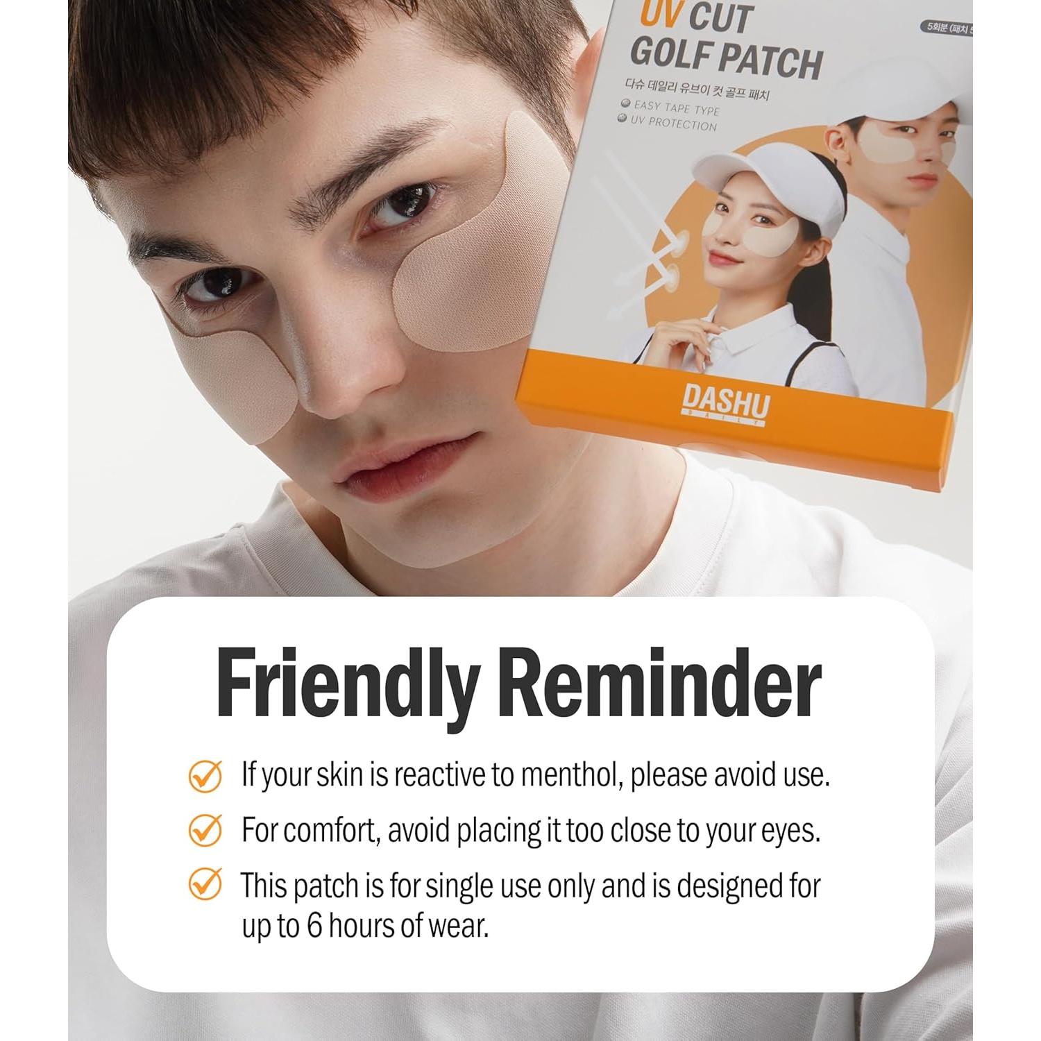 Parches Solares DASHU para Hombre - 5 Pares de Gel Refrescante