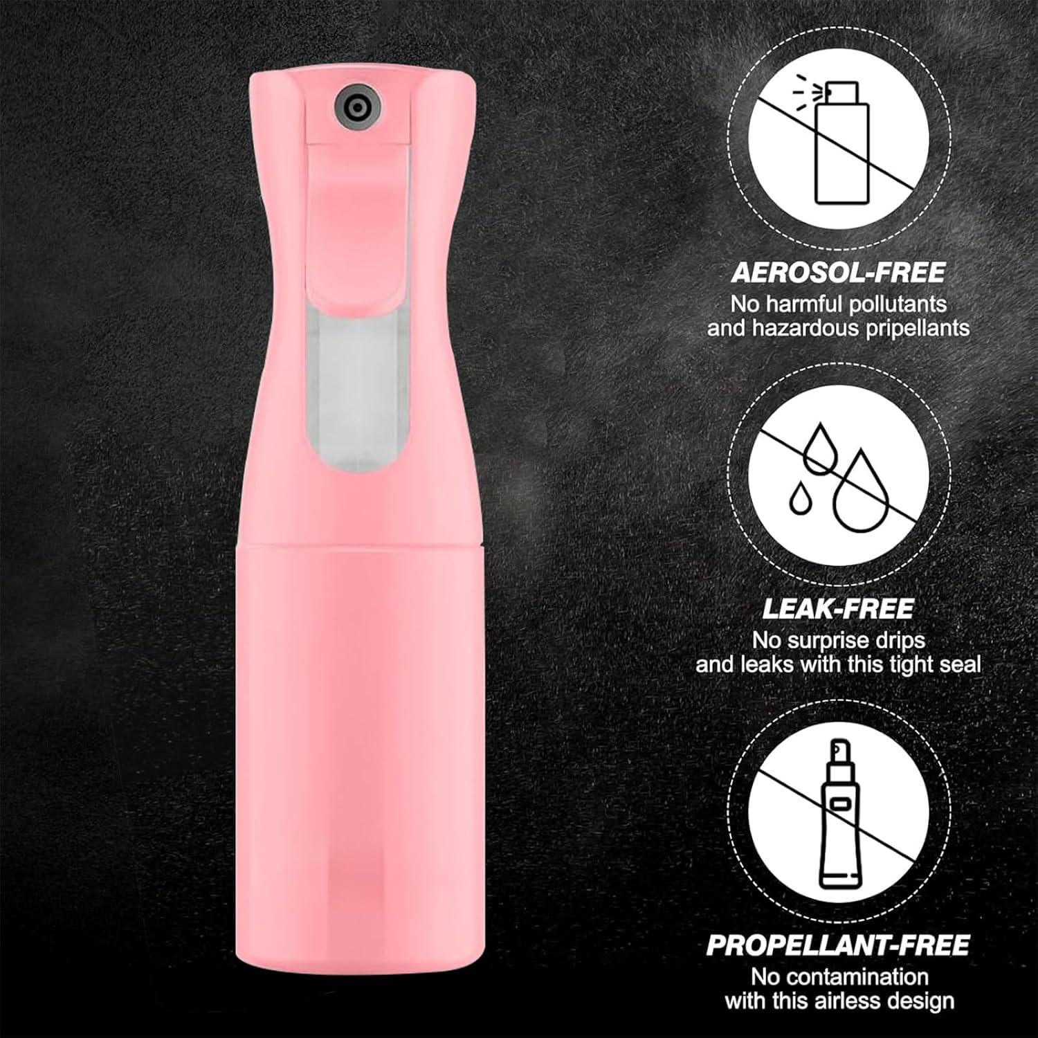 Botella de Spray Hzyxgs 200ml Rosa para Cabello y Limpieza