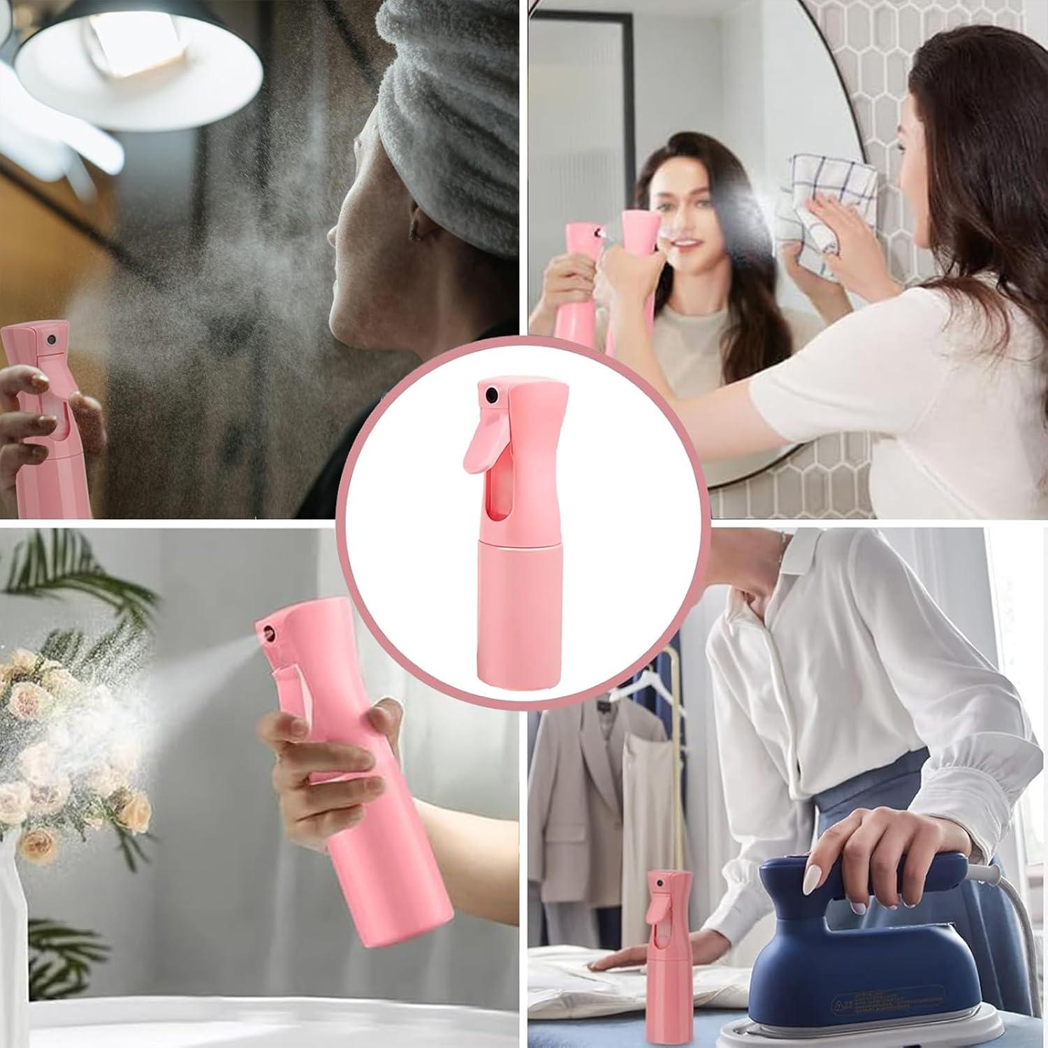 Botella de Spray Hzyxgs 200ml Rosa para Cabello y Limpieza