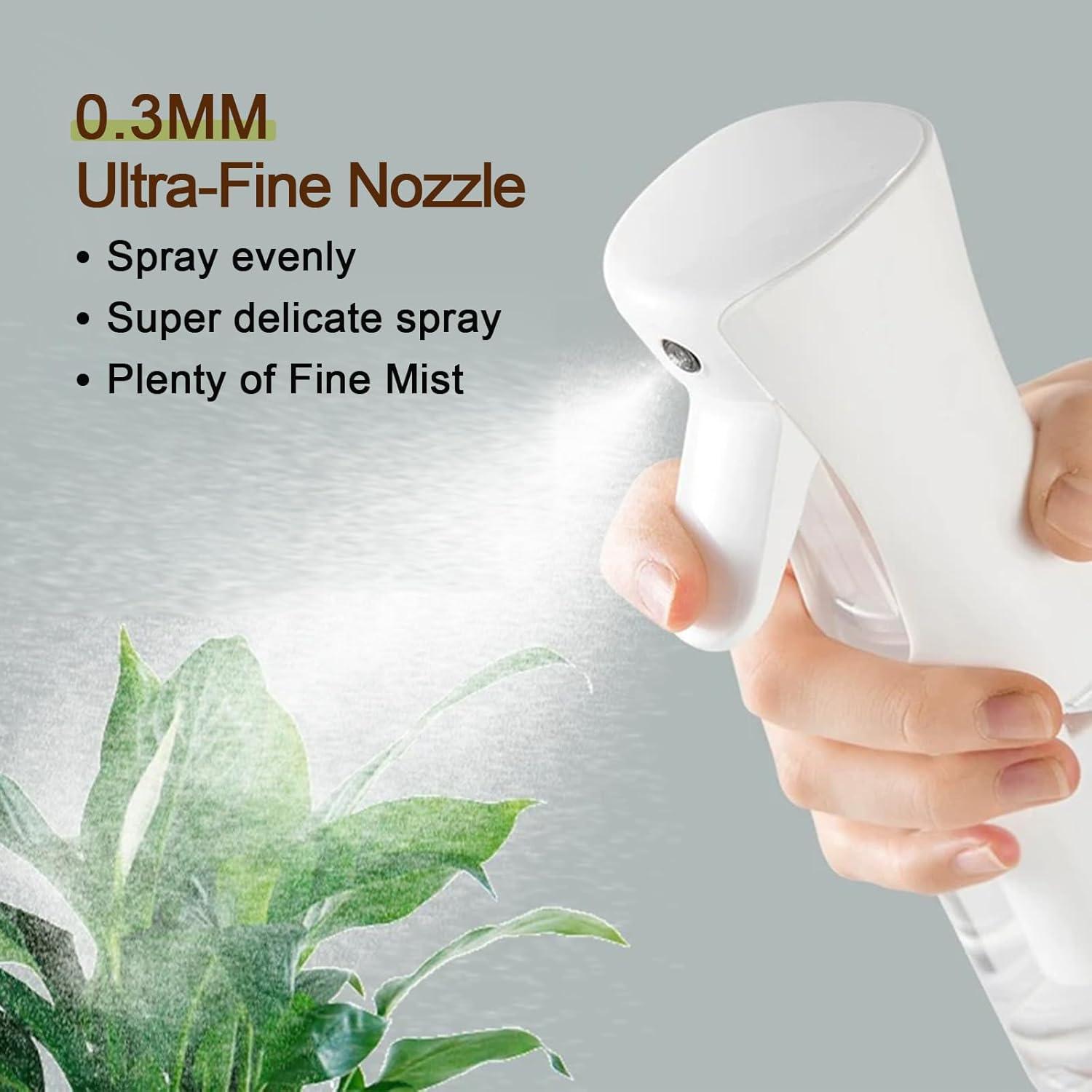 Botella Spray Niebla Continua MILEDU 300ml 2Pcs Negro