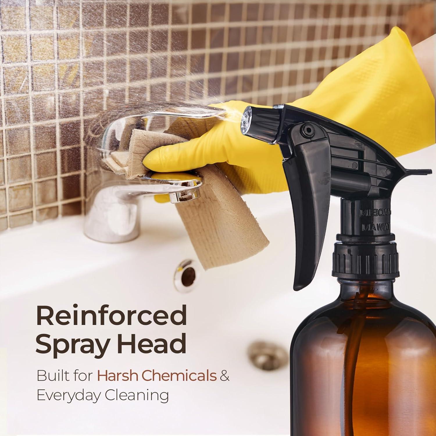 Botellas de Spray de Vidrio Ámbar SOUL ONE 16 oz - 2 Pack