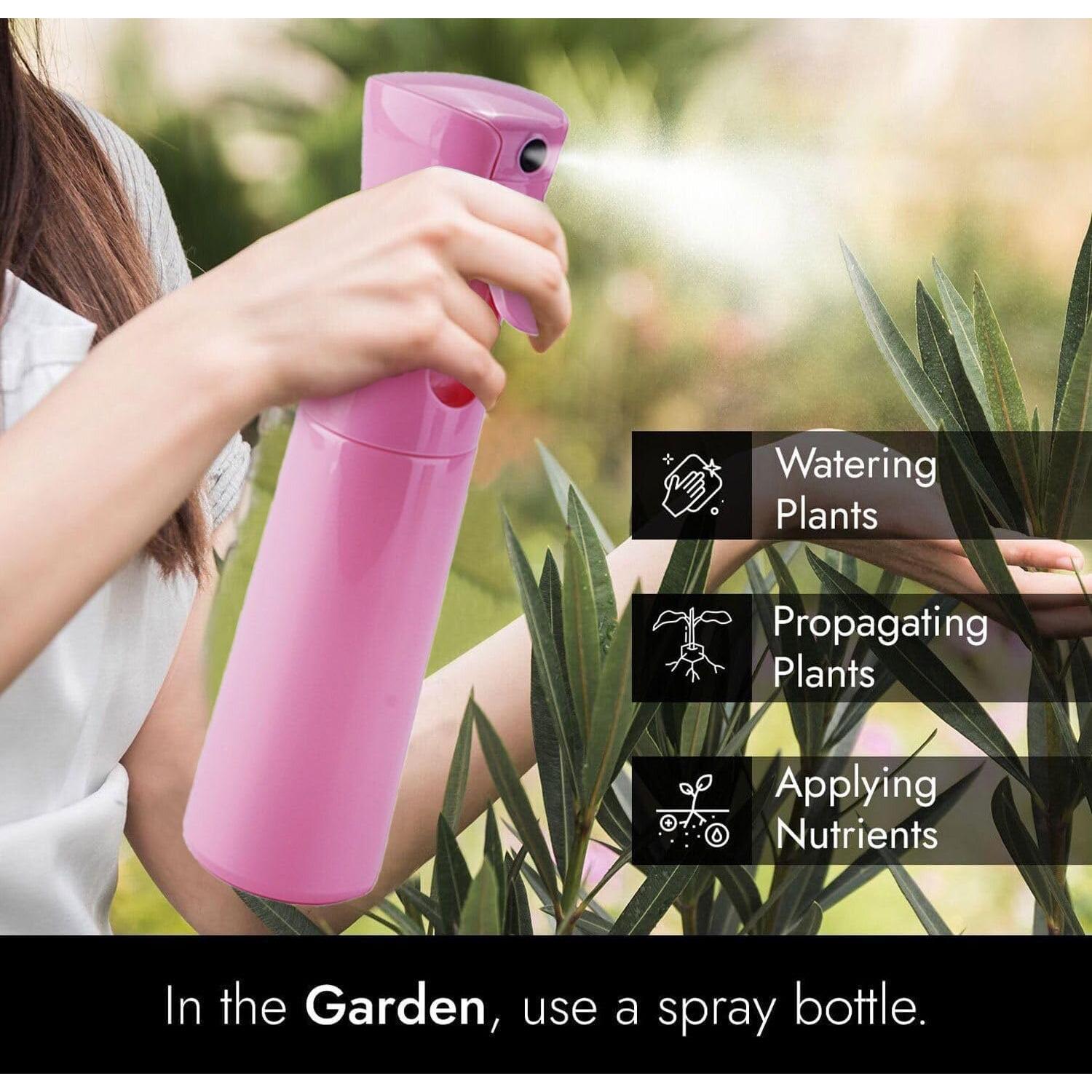 Botella Spray Continuo VIGOR PATH 300ml Rosa - Pulverizador Versátil