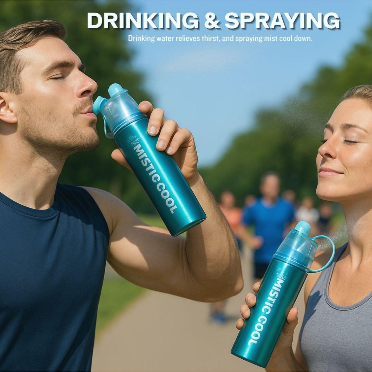 Botella de Spray MISTIC COOL 24oz Aluminio Reutilizable para Deportes