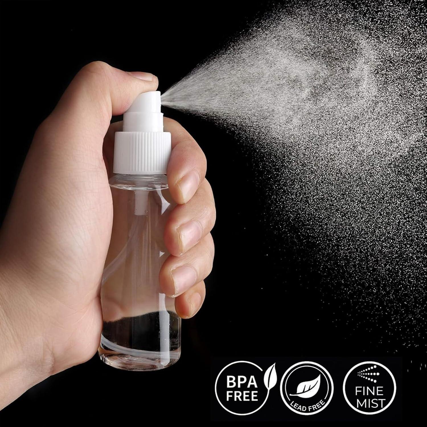 Set de 6 Botellas de Spray Dhrbsx 50ml Transparentes Recargables