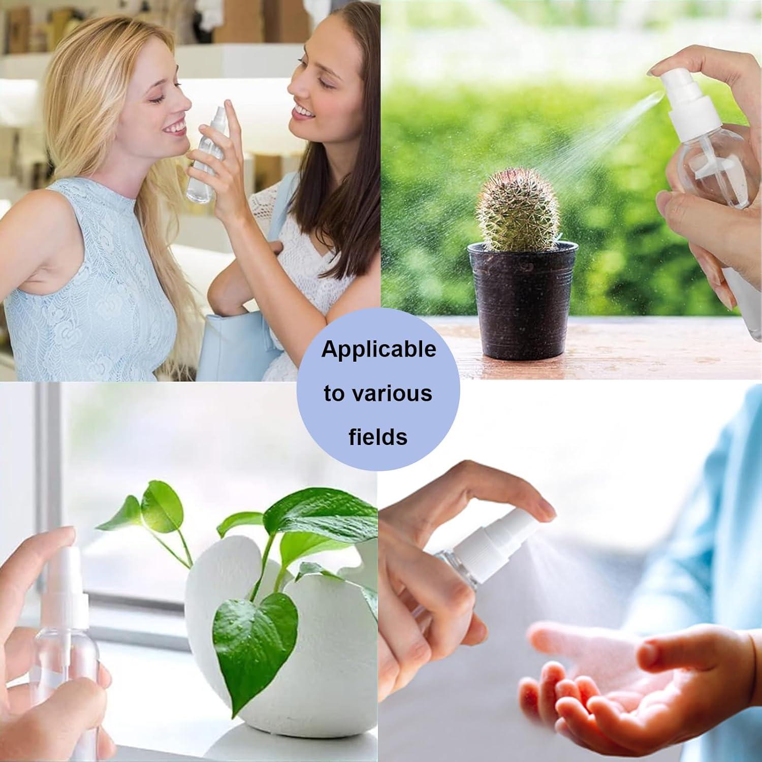 Set de 6 Botellas de Spray Dhrbsx 50ml Transparentes Recargables