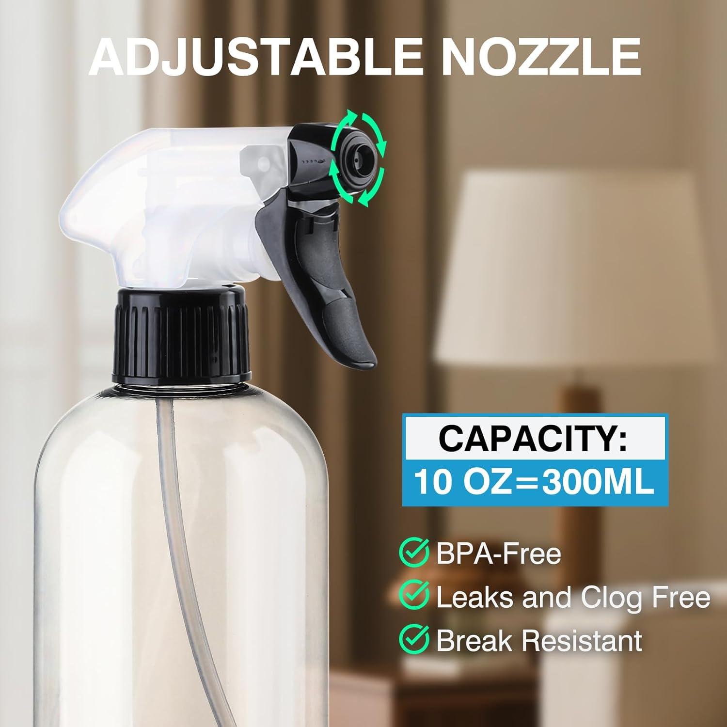 Botellas de Spray KREMORV 300ml Ajustable Libre BPA - 2 Piezas