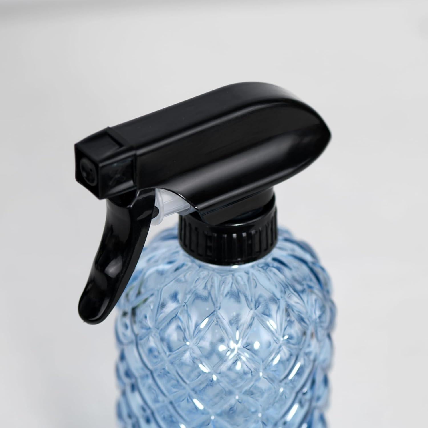 Regadera de Vidrio Hzxcuim 355ml con Tapa de Plástico Negro