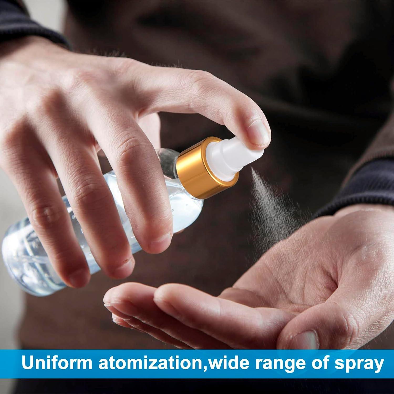 8 Tapas de Botella de Spray Alpinleux 24/410 Doradas