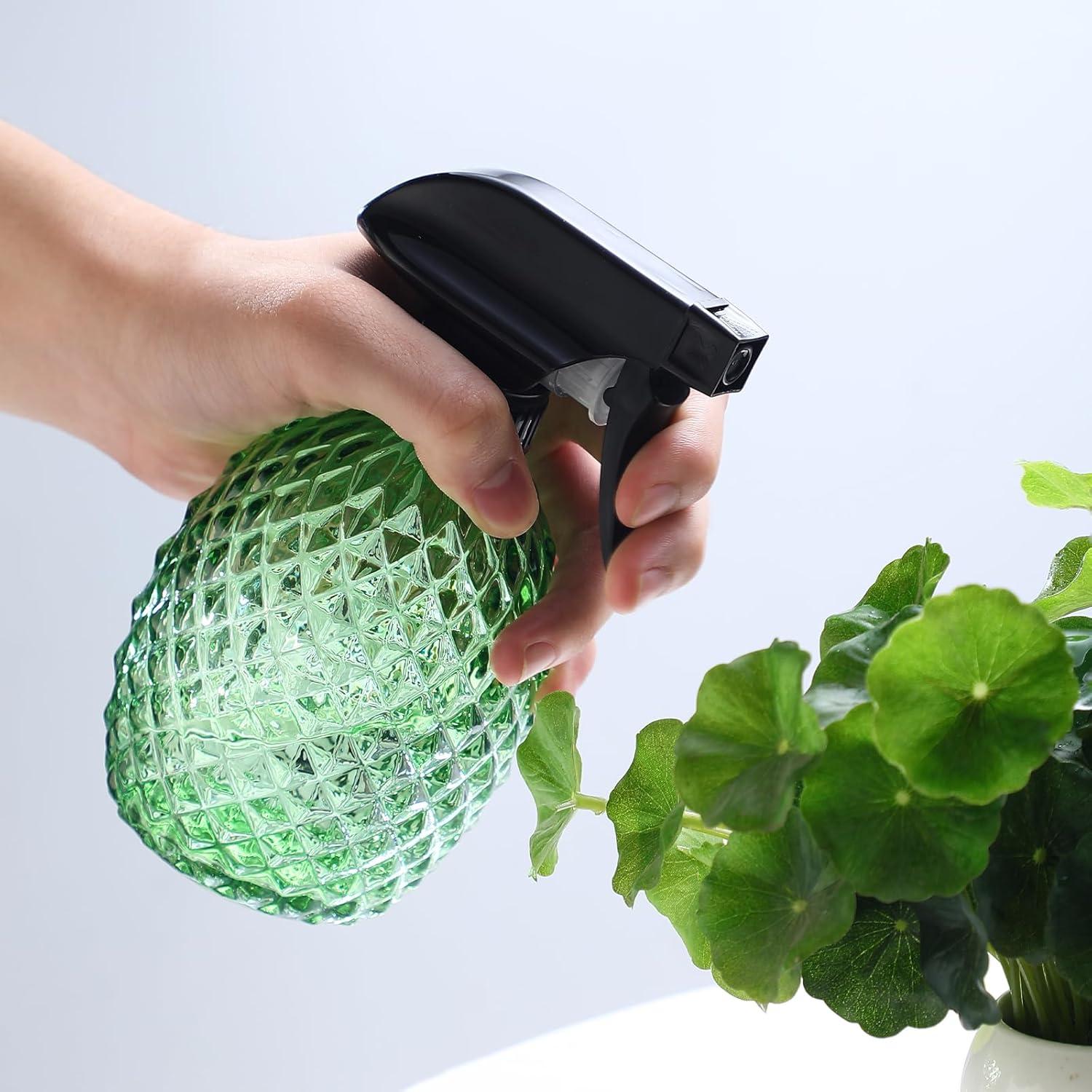 Botella de Spray de Vidrio Verde LIFHUB 355 ml para Plantas