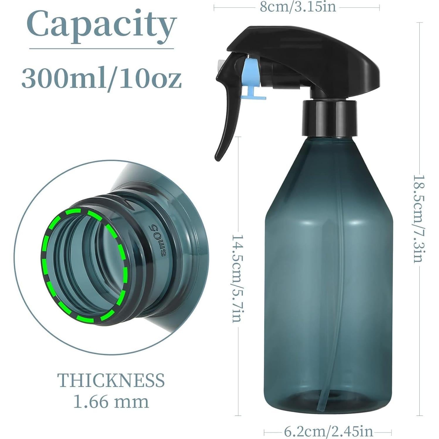 Botella de Spray para Plantas Driew 300ml Azul Claro - 6 Piezas