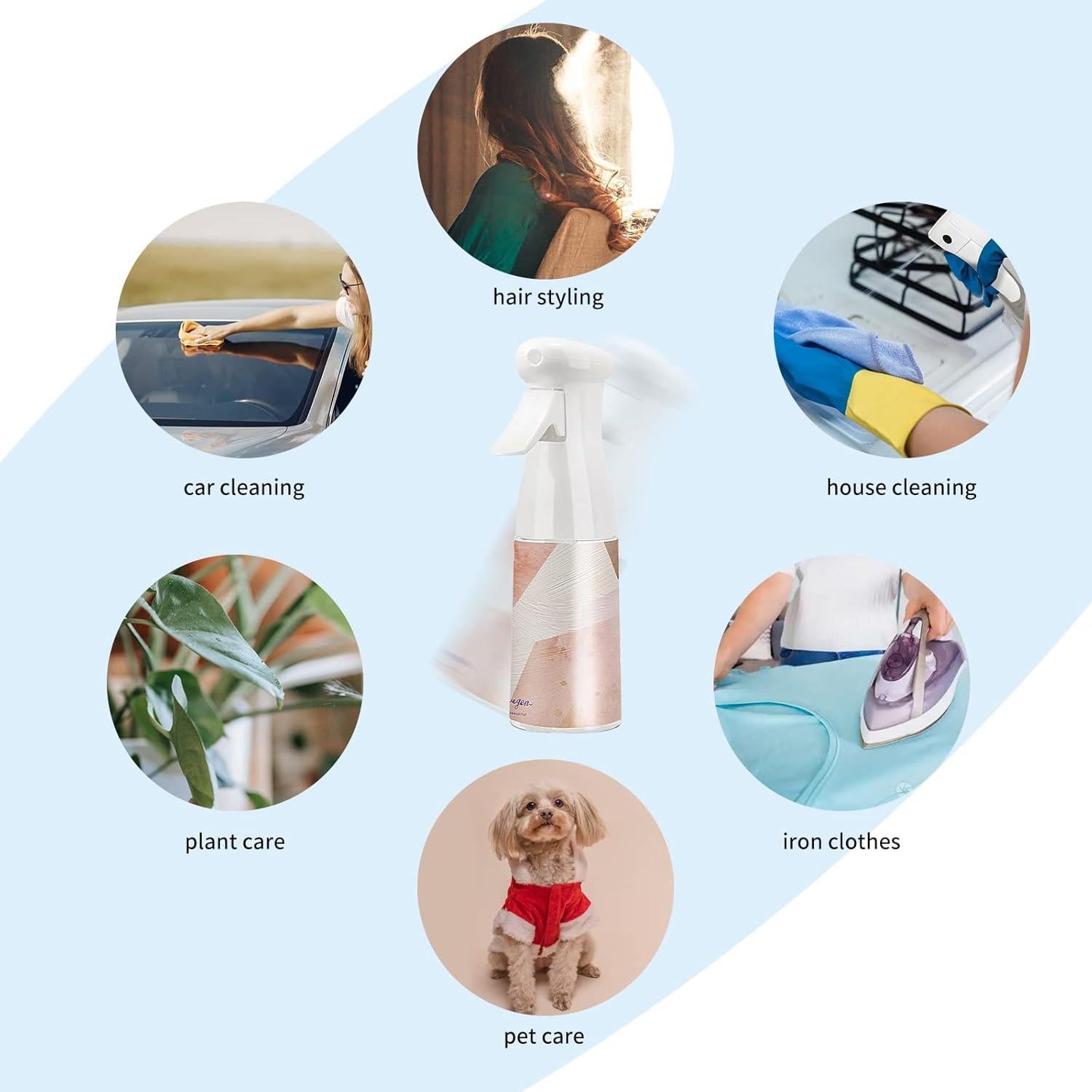 Botella de Spray Rellenable 148ml para Cabello y Limpieza