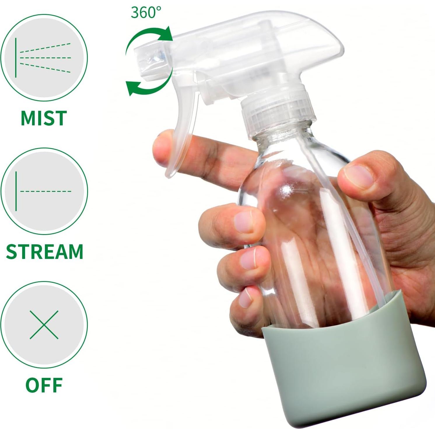 Botella de Spray de Vidrio 8oz OCMML con Manga de Silicona