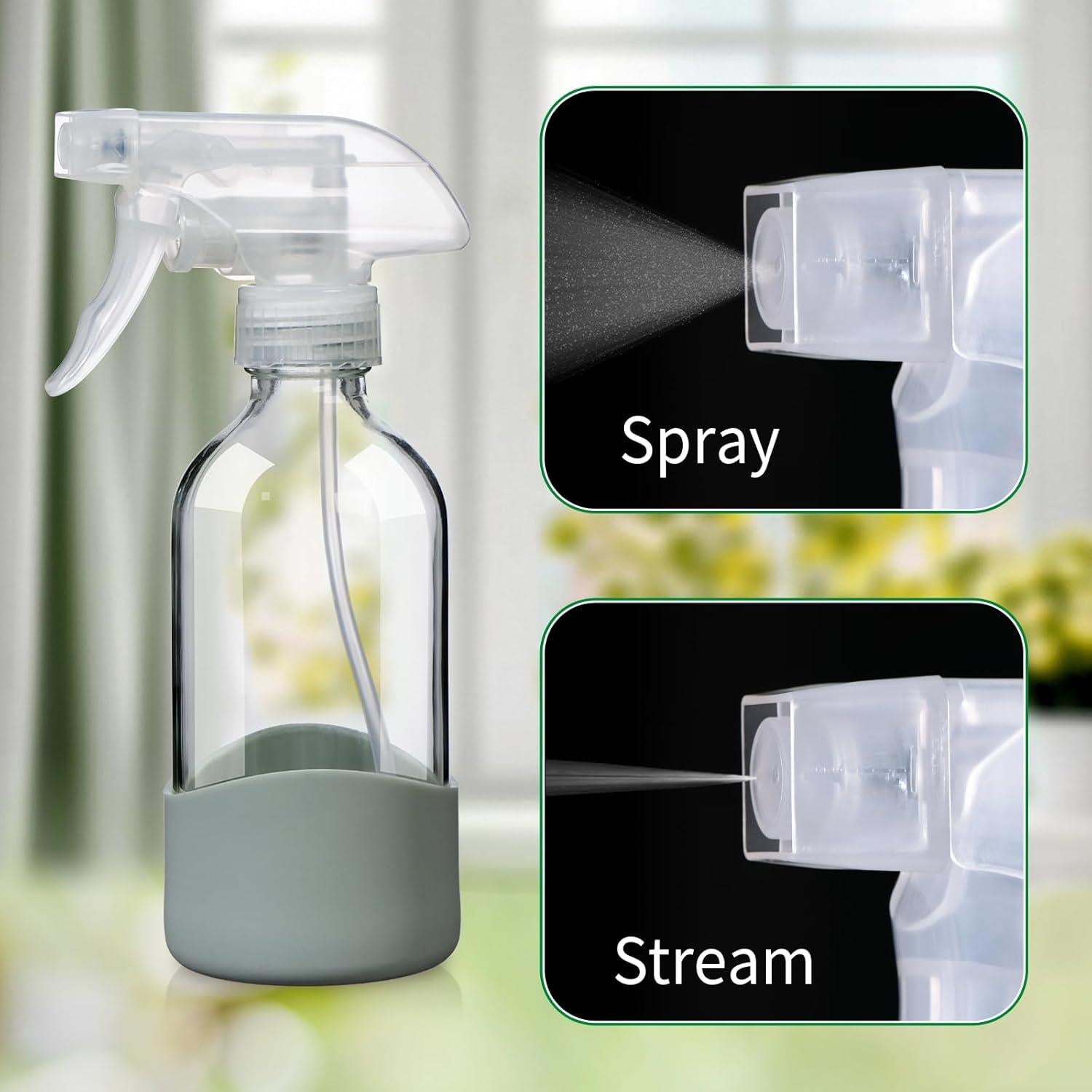 Botella de Spray de Vidrio 8oz OCMML con Manga de Silicona