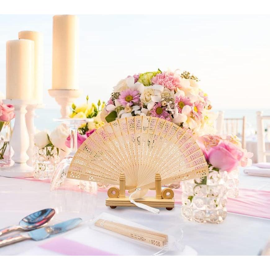 Abanicos de Madera Plegables ZOOFOX 25 Piezas 19.81 cm