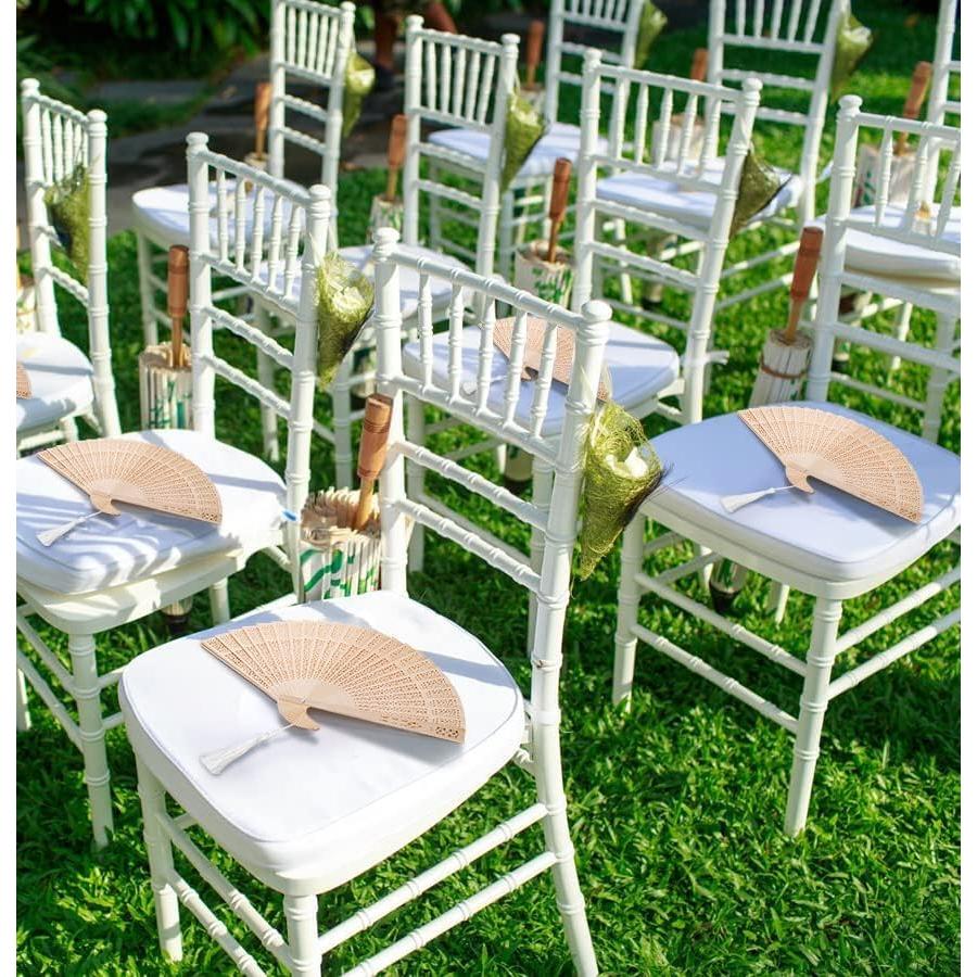 Abanicos de Madera Plegables ZOOFOX 25 Piezas 19.81 cm