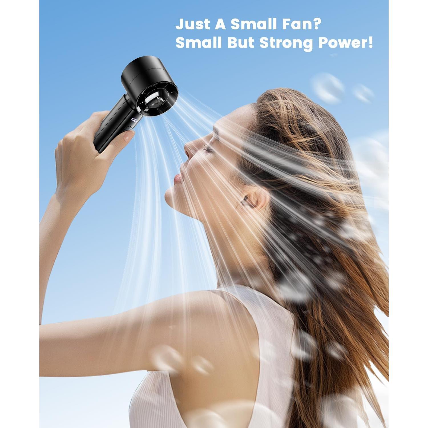 Ventilador Portátil de Mano coldSky YF09, Batería 4000mAh, 5 Velocidades