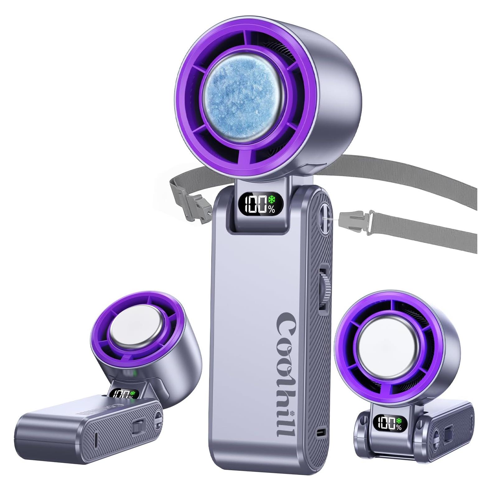 Ventilador Portátil Coolhill CH-GR-M319 100 Velocidades 5500mAh