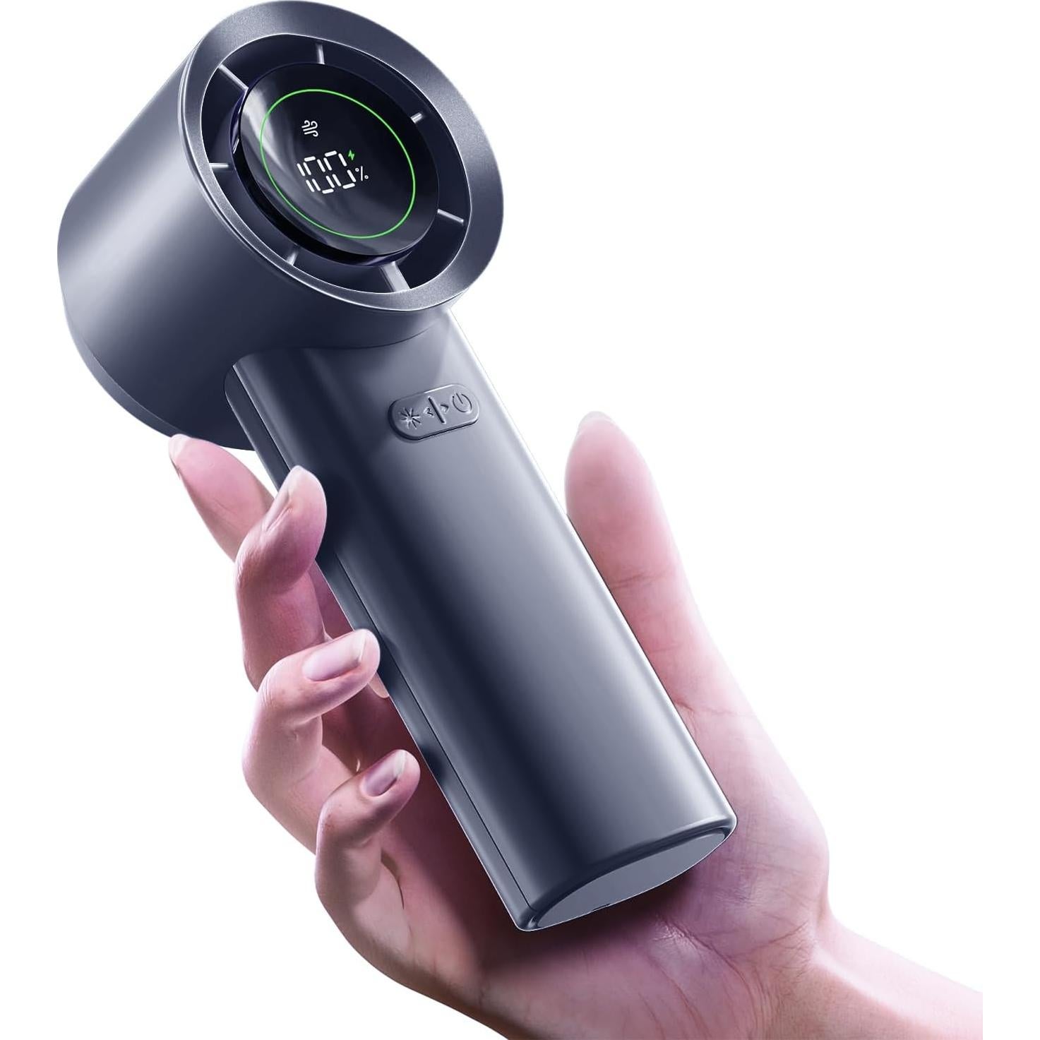 Ventilador Portátil MUXNW m57pro Recargable USB 100 Niveles Gris