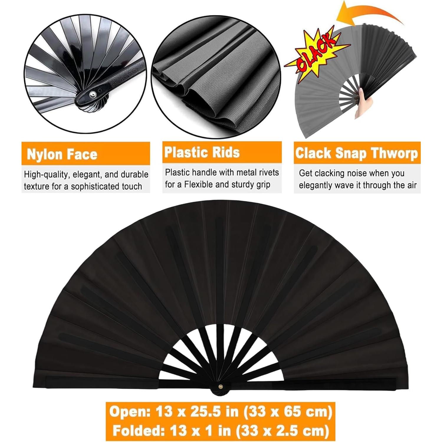 Ventiladores Popping de Baile en Línea 2pcs Verde+Morado