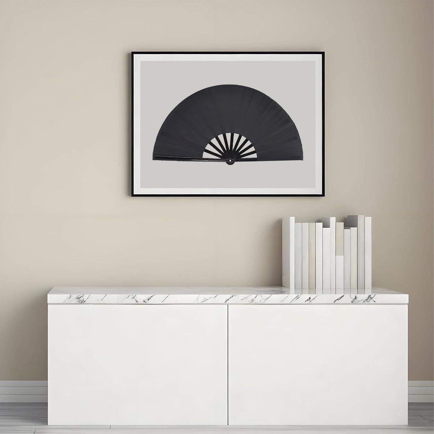 Abanico Plegable Grande Yunaeduo 63.5 cm para Baile Ruidoso