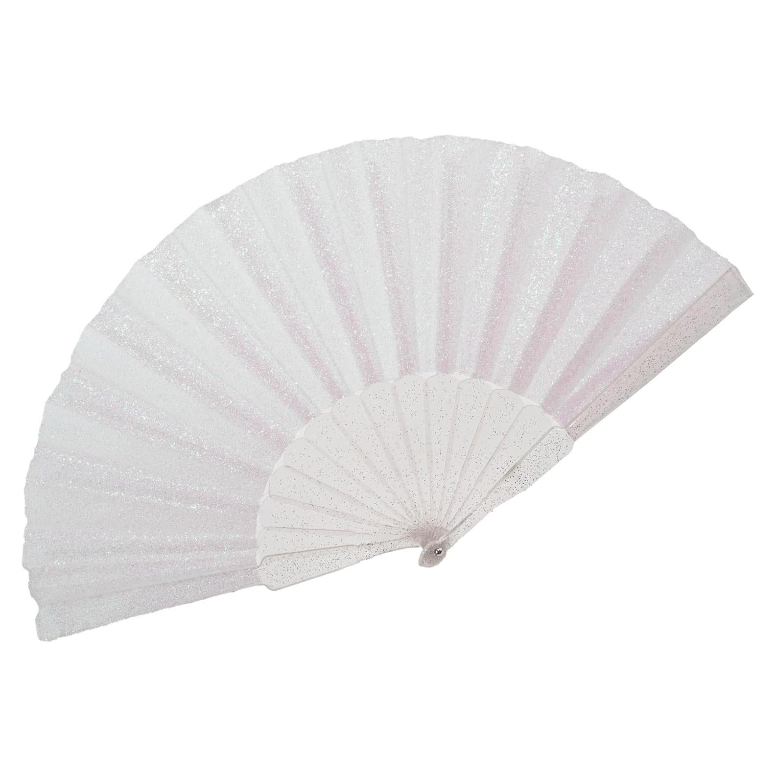 Abanico de Mano Brillante SiissaPeksid Blanco 42 cm