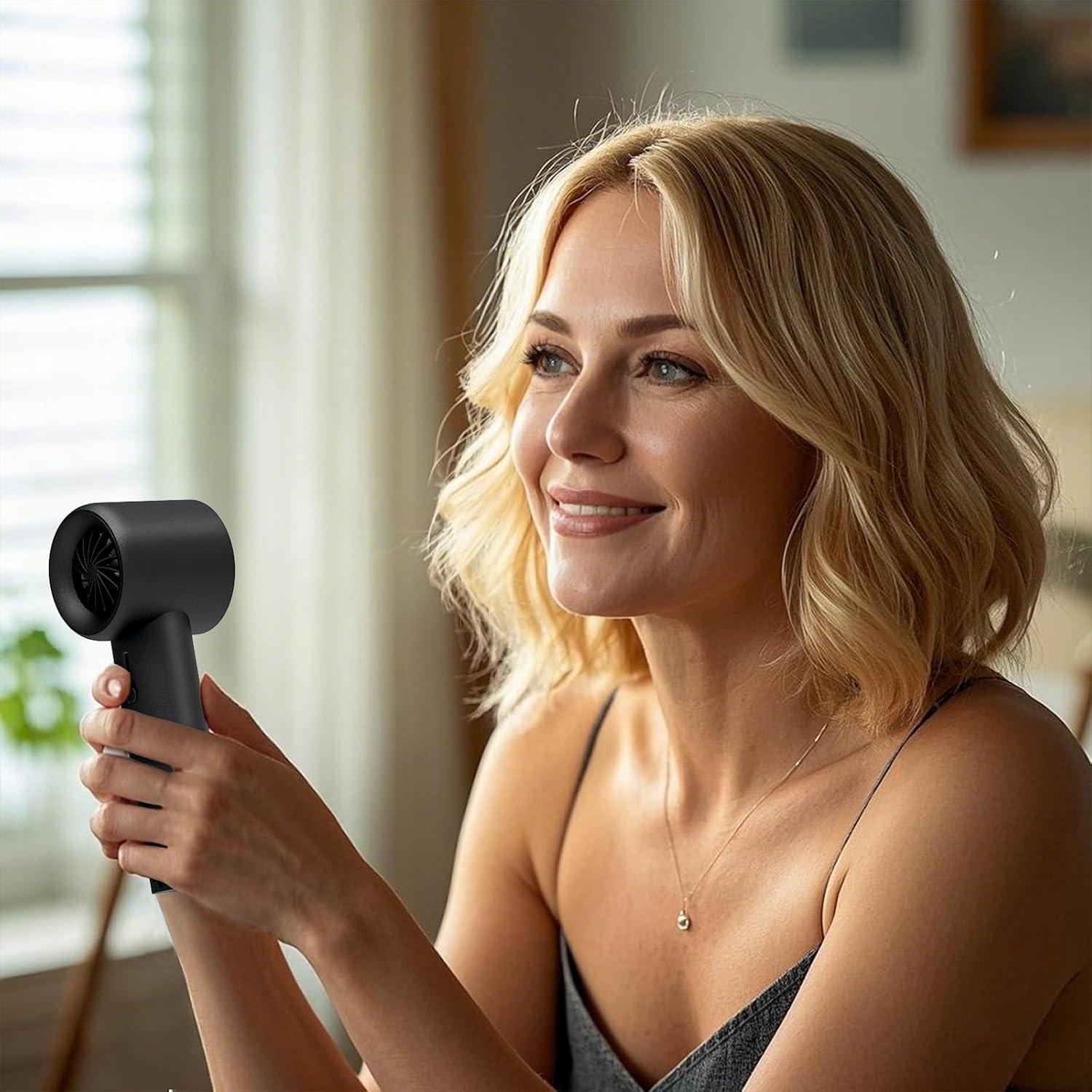 Ventilador de Mano WAFTING Portátil Recargable 5000mAh Negro