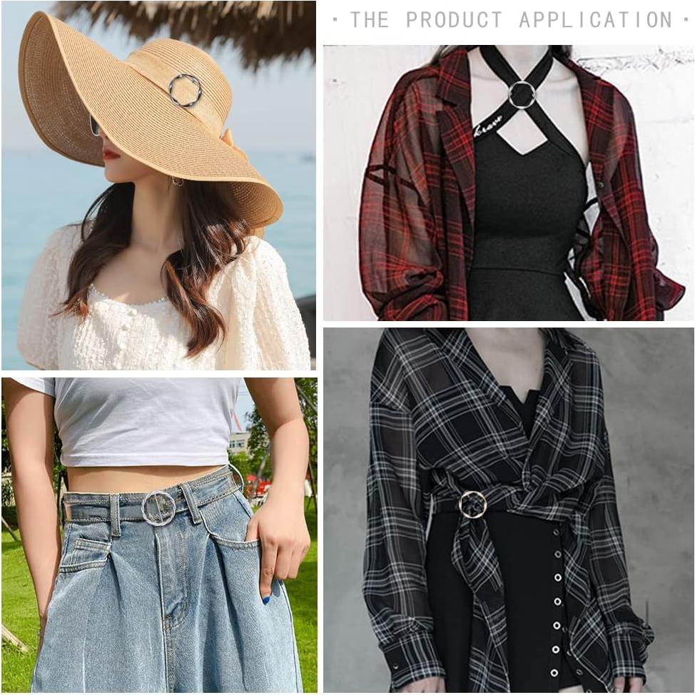 Clip Anillo Bufanda Seda SEMINI 35mm Color 5 - 8 Piezas