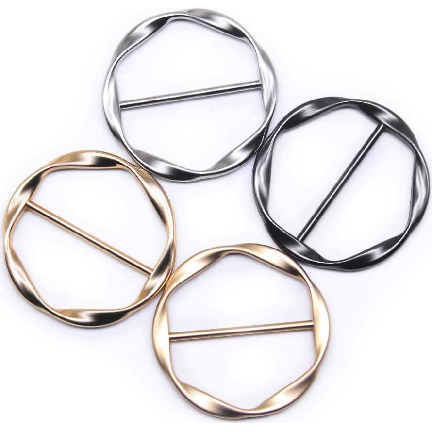 Clip Anillo Bufanda Seda SEMINI 35mm Color 5 - 8 Piezas