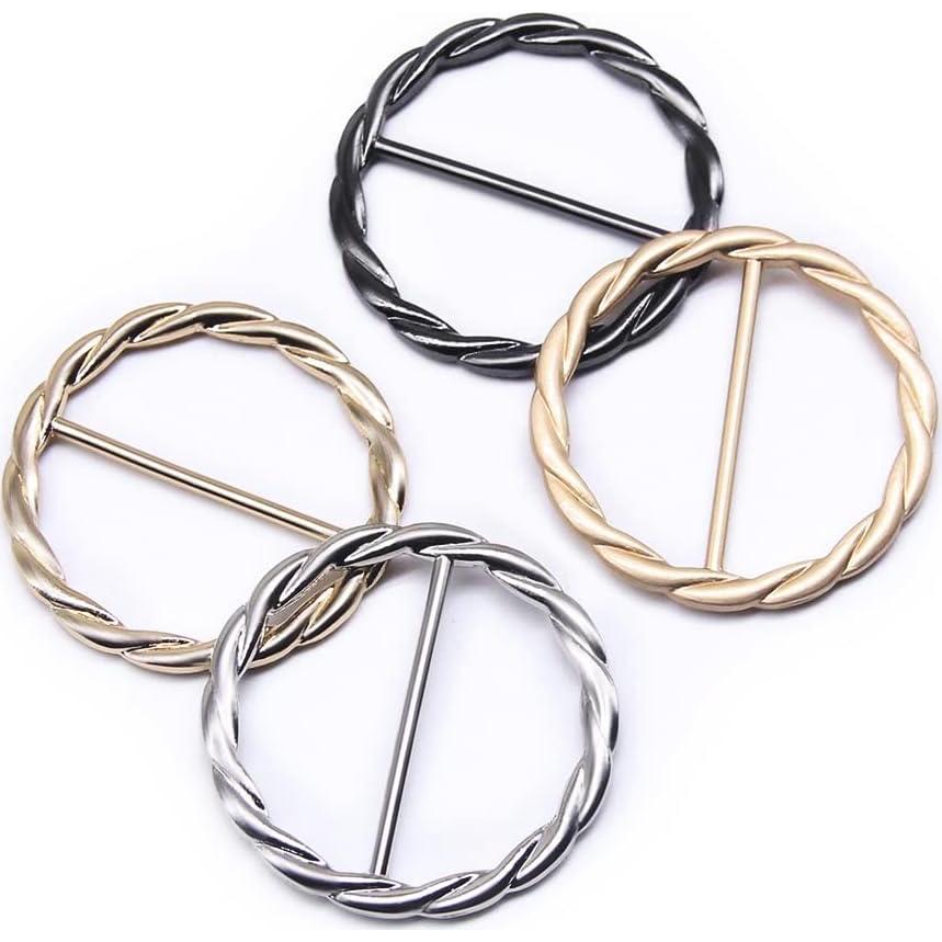 Clip Anillo Bufanda Seda SEMINI 35mm Color 5 - 8 Piezas