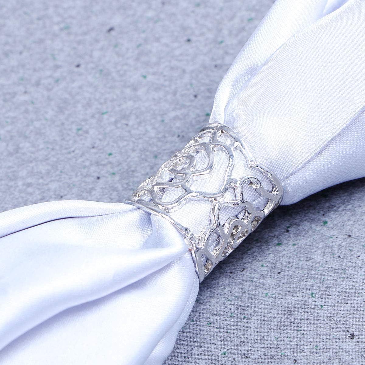 Anillo de bufanda NUOLUX de metal plateado moderno 2.69cm