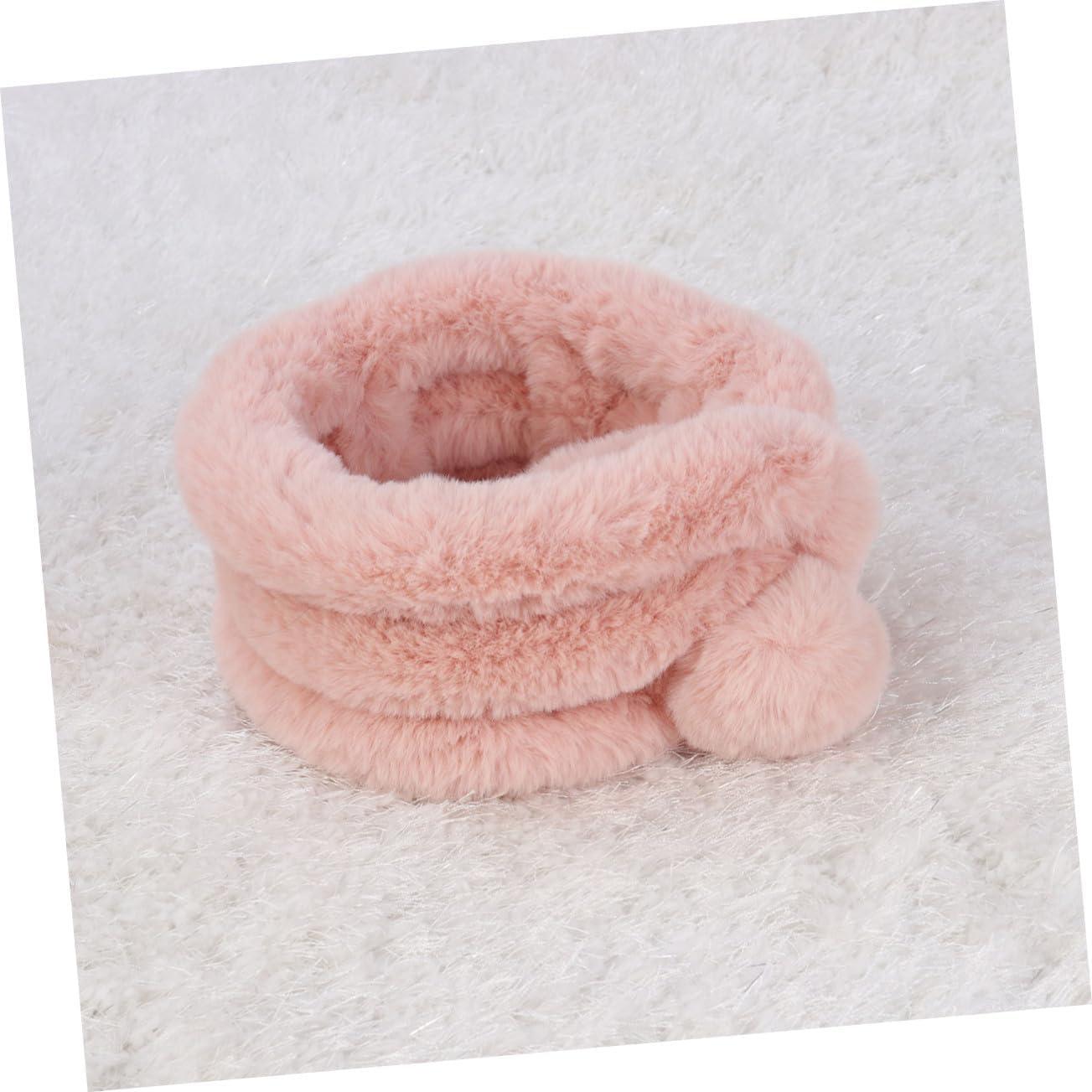 Bufanda de piel sintética rosa para mujer - Cálida y suave