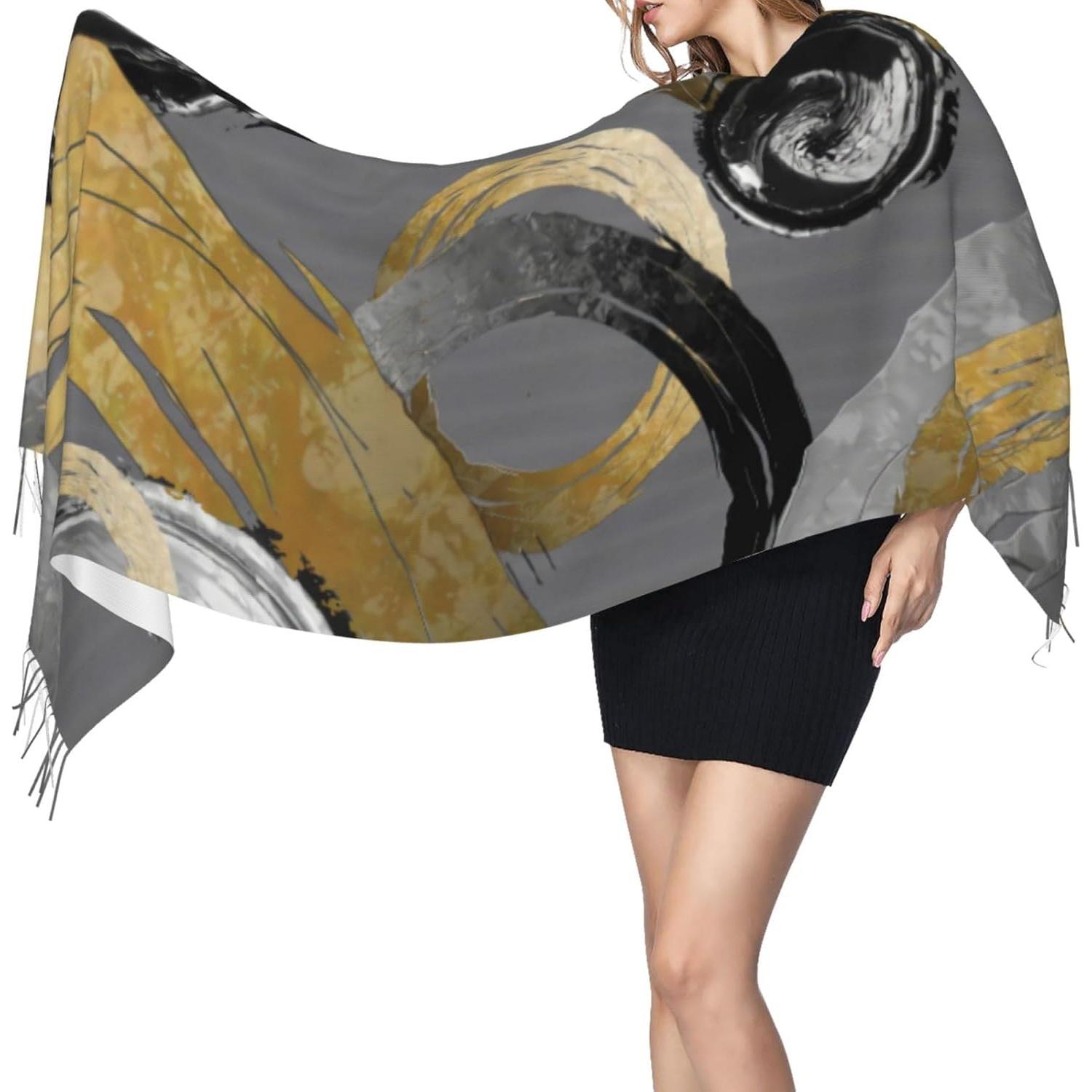 Bufanda de invierno Zorro de Nueve Colas 183x30 cm Imitación Cachemira