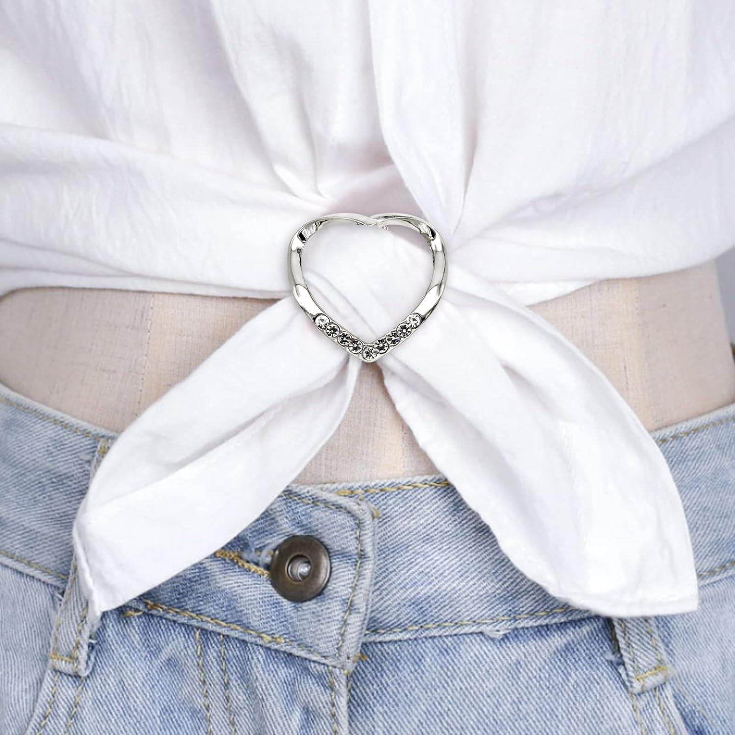 8 Anillos de Bufanda de Seda XUZHAN con Perlas y Rhinestones