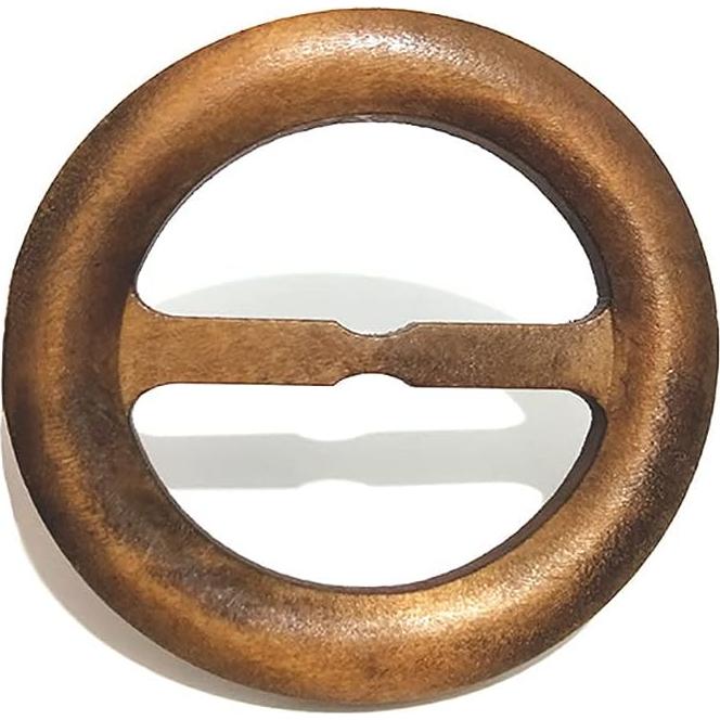 10 Anillos de Clip de Bufanda de Madera Natural ccHuDE