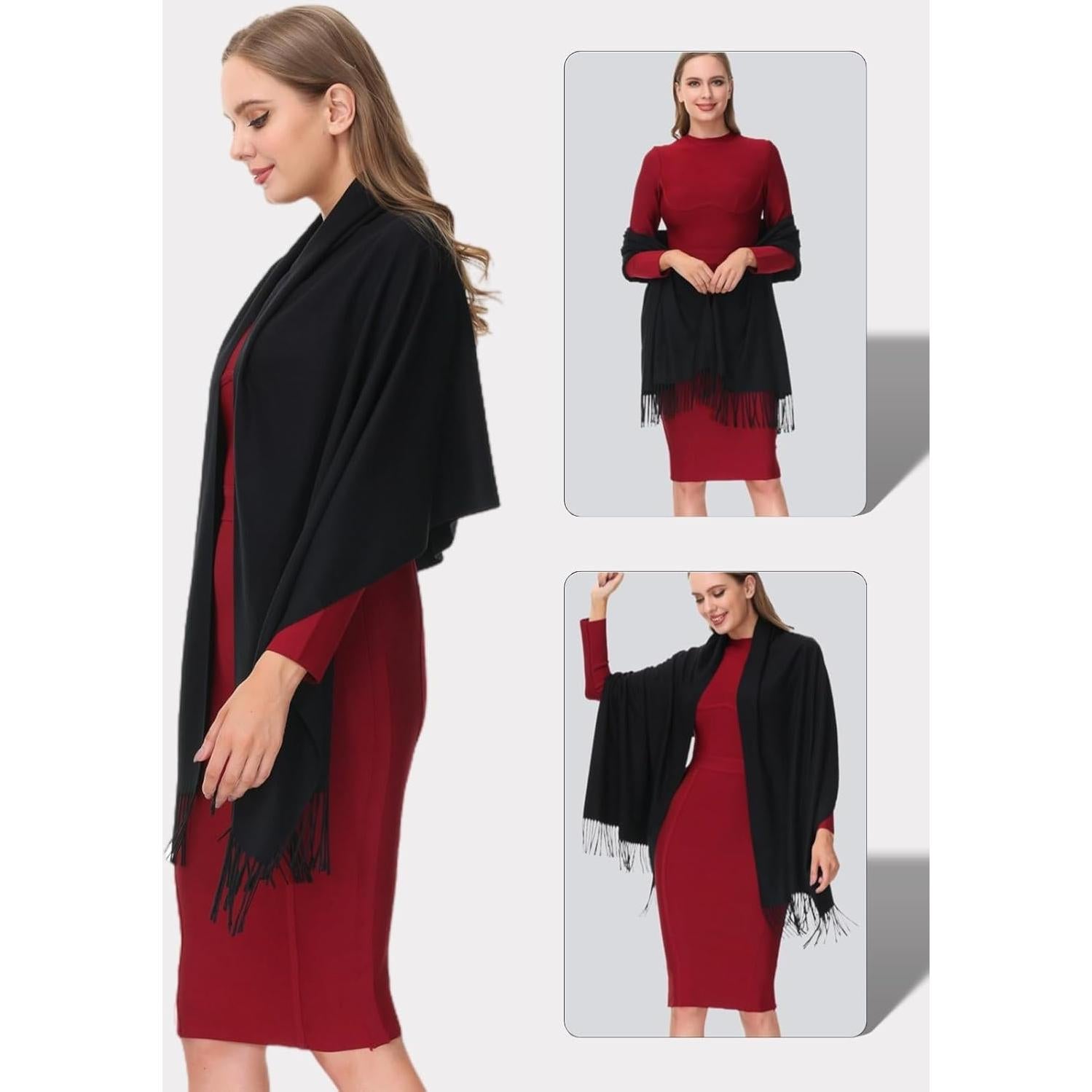 Chal Envueltos Grueso OHAYOMI Cachemira Suave 198x71cm