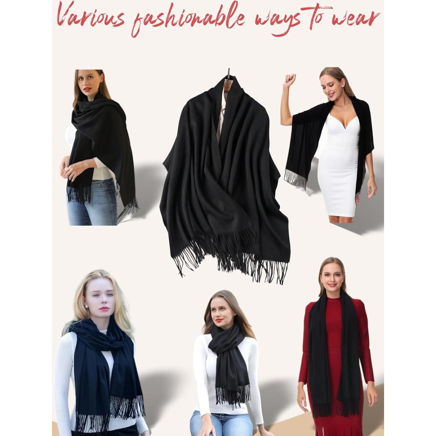 Chal Envueltos Grueso OHAYOMI Cachemira Suave 198x71cm