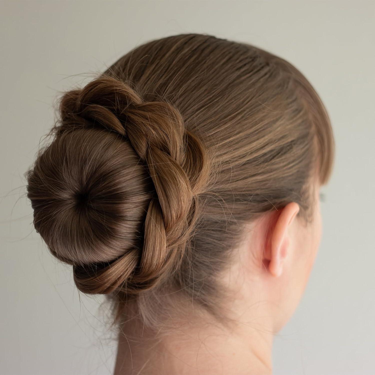 Hacedor de Moño Esponja Pndeyo 2pcs Marrón Accesorios Cabello