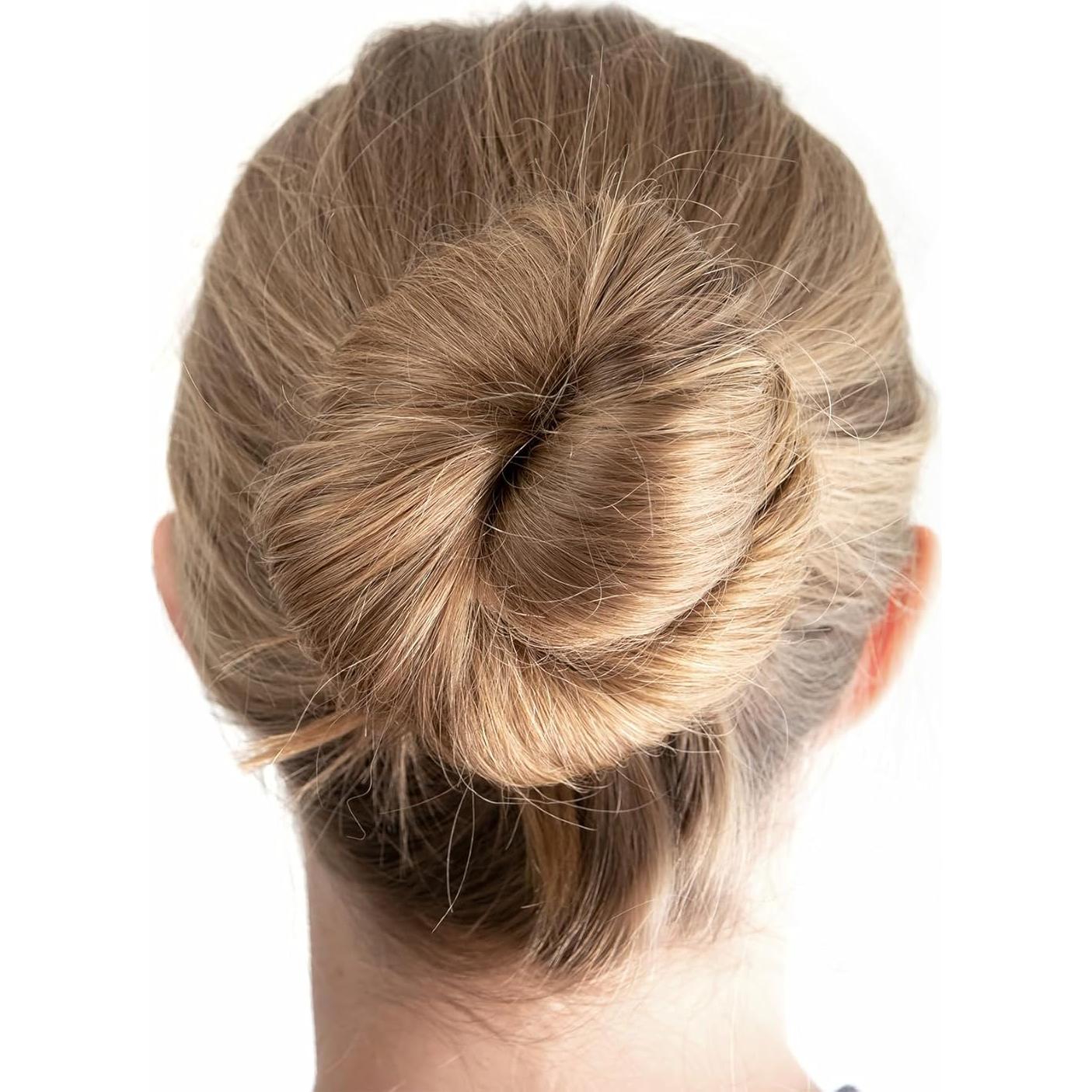 Hacedor de Moño Esponja Pndeyo 2pcs Marrón Accesorios Cabello