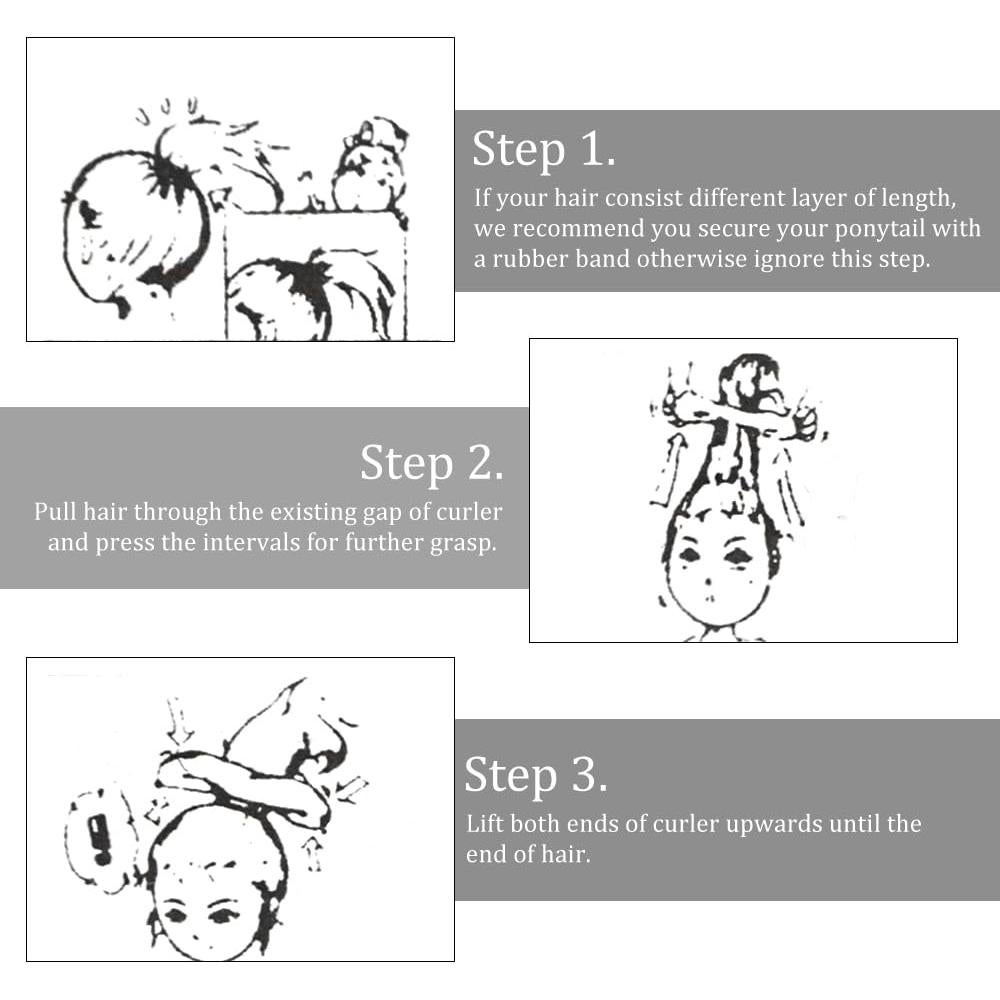 Hacedor de Moño Mágico TOVOT 6 Piezas 2 Tamaños Esponja