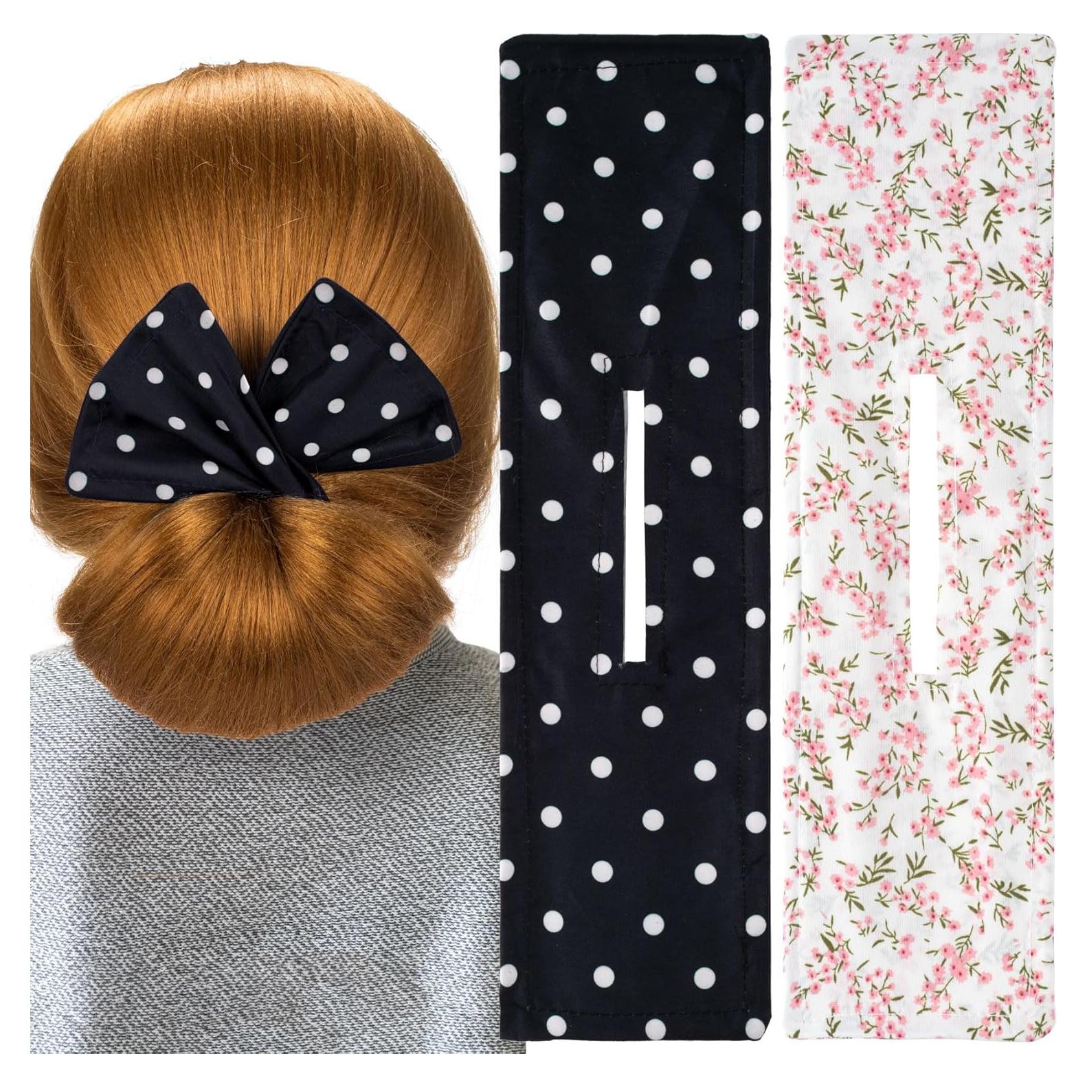 Hacedores de Moño para Cabello CustomyLife 2 Piezas Algodón