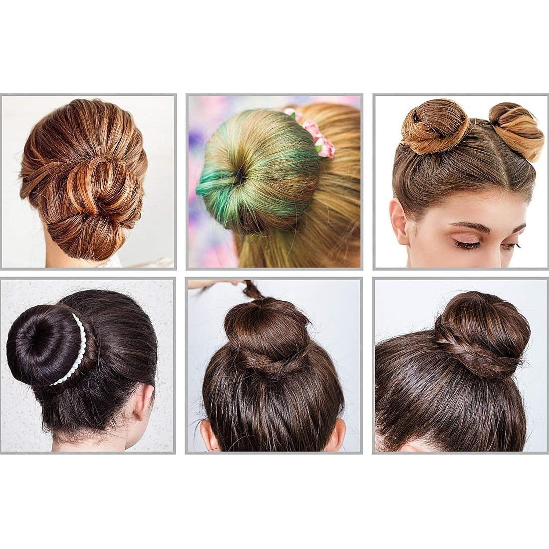 Hacedor de moño de cabello en dona Cosletic - 4 unidades