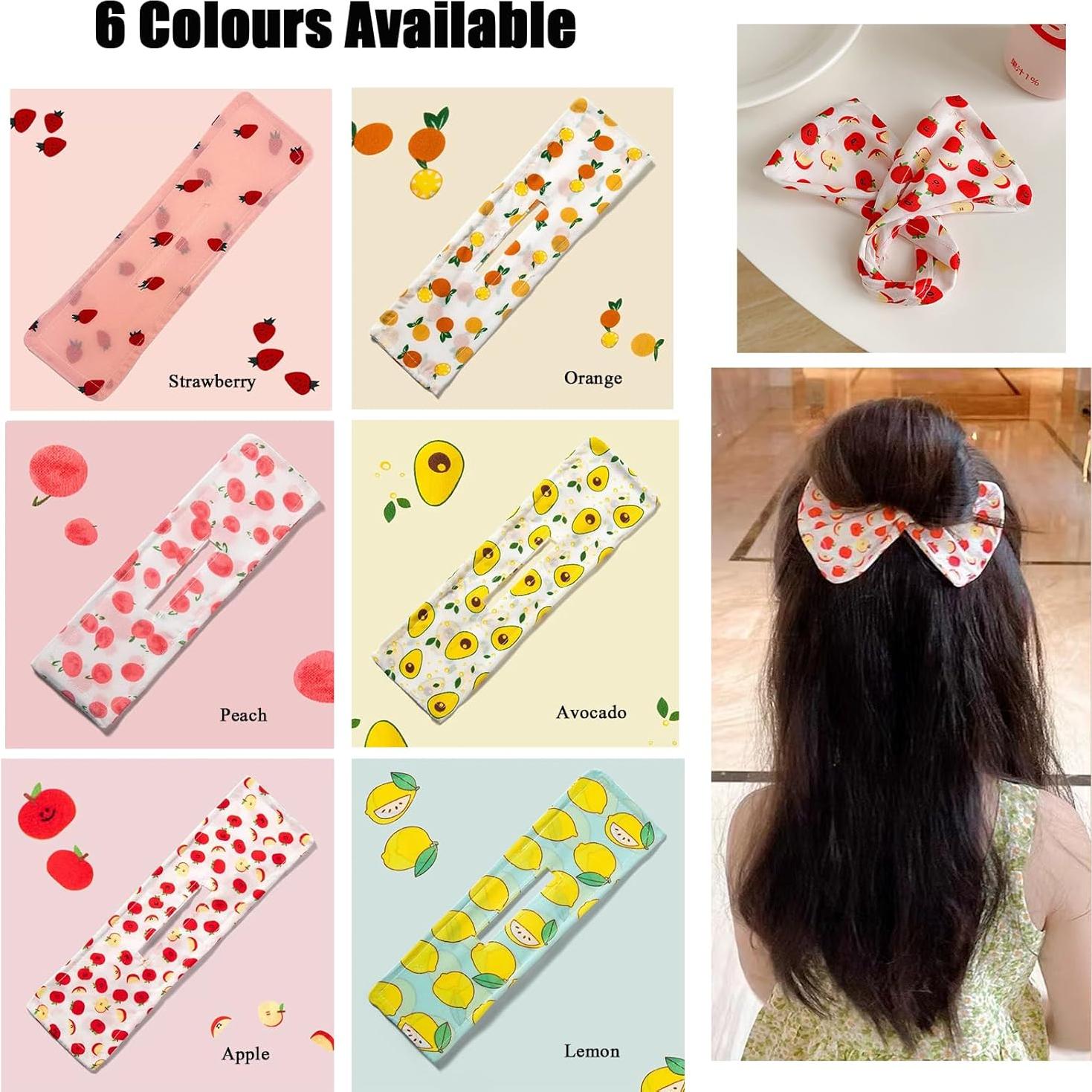 8 Hacedores de Moño de Tela Multicolor OCXEQJX 28x8cm