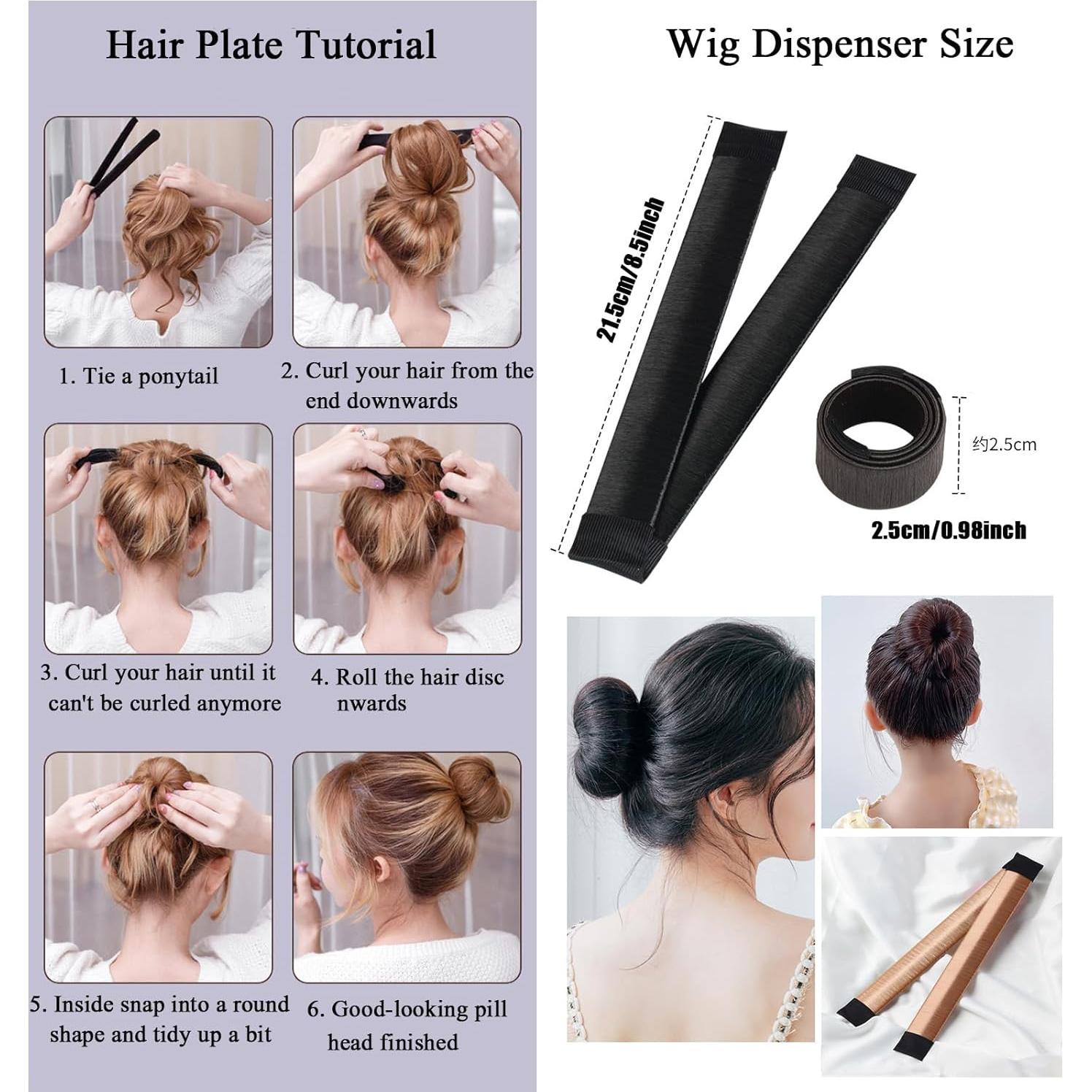 8 Hacedores de Moño de Tela Multicolor OCXEQJX 28x8cm