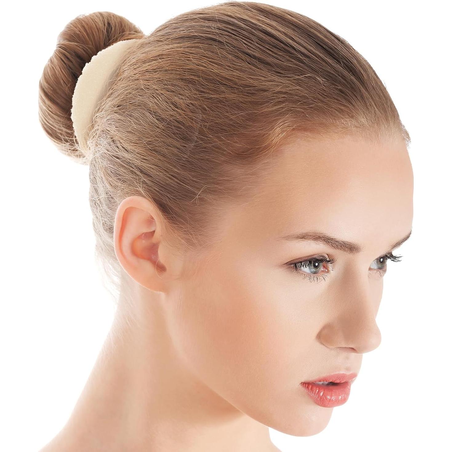 Juego de 40 Piezas para Hacer Moños de Cabello Beige DSLSQD