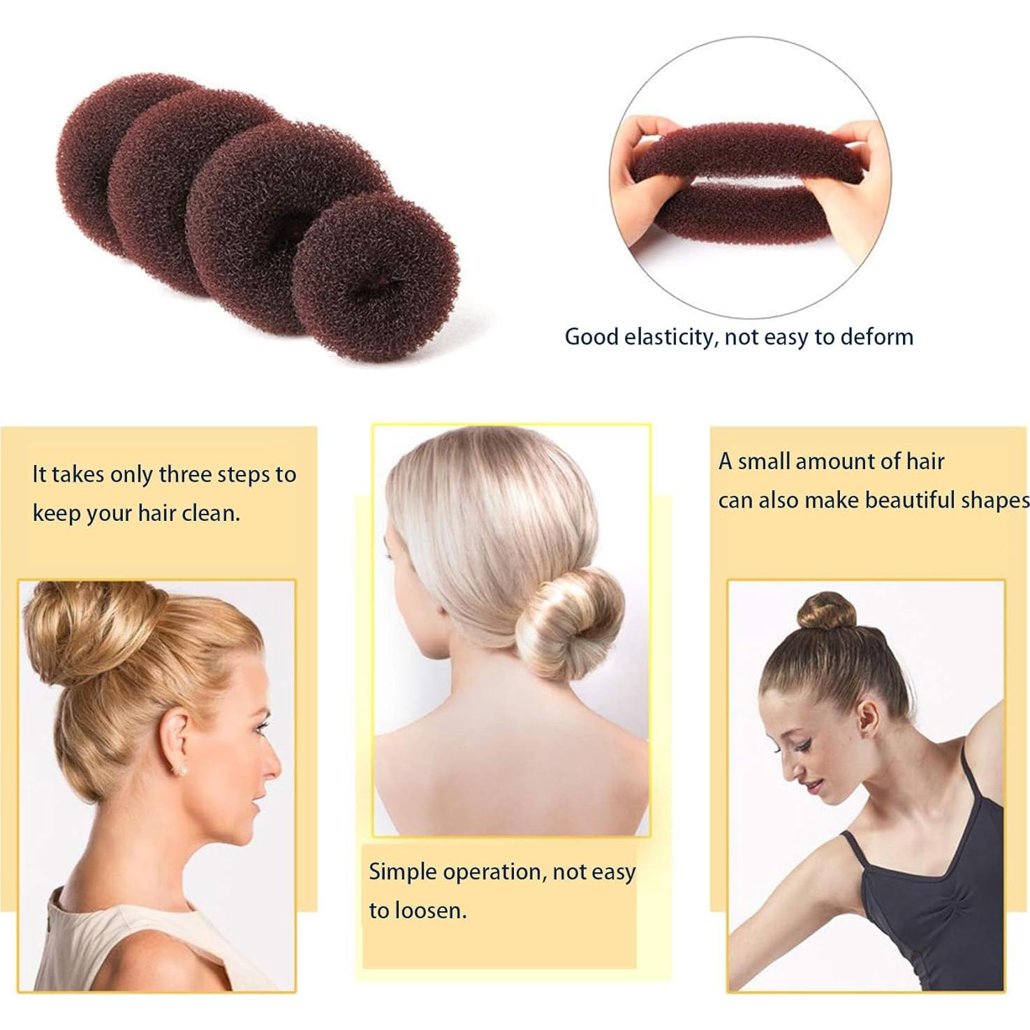 Juego de Hacer Moño BoAn 304 Piezas con Horquillas y Bandas