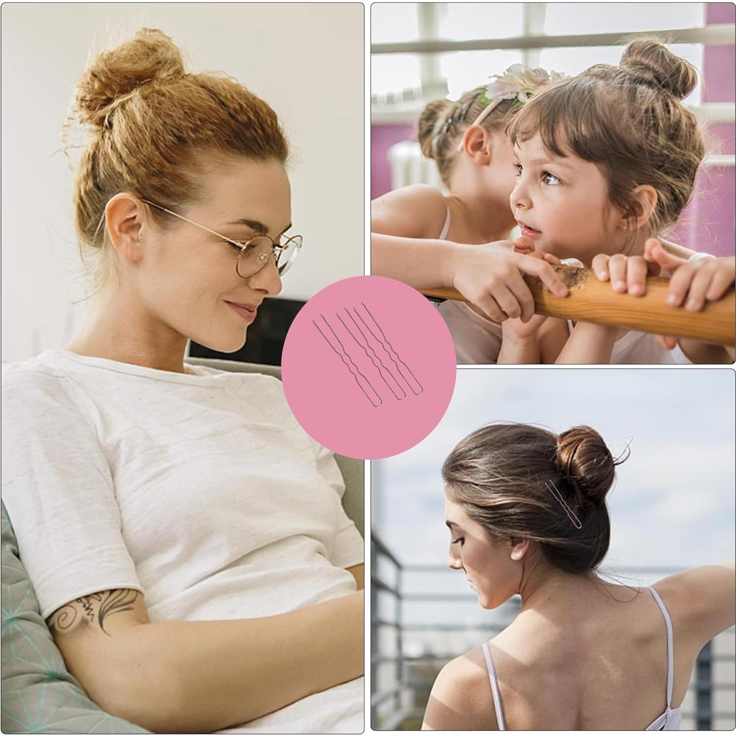 Juego de Hacer Moño BoAn 304 Piezas con Horquillas y Bandas