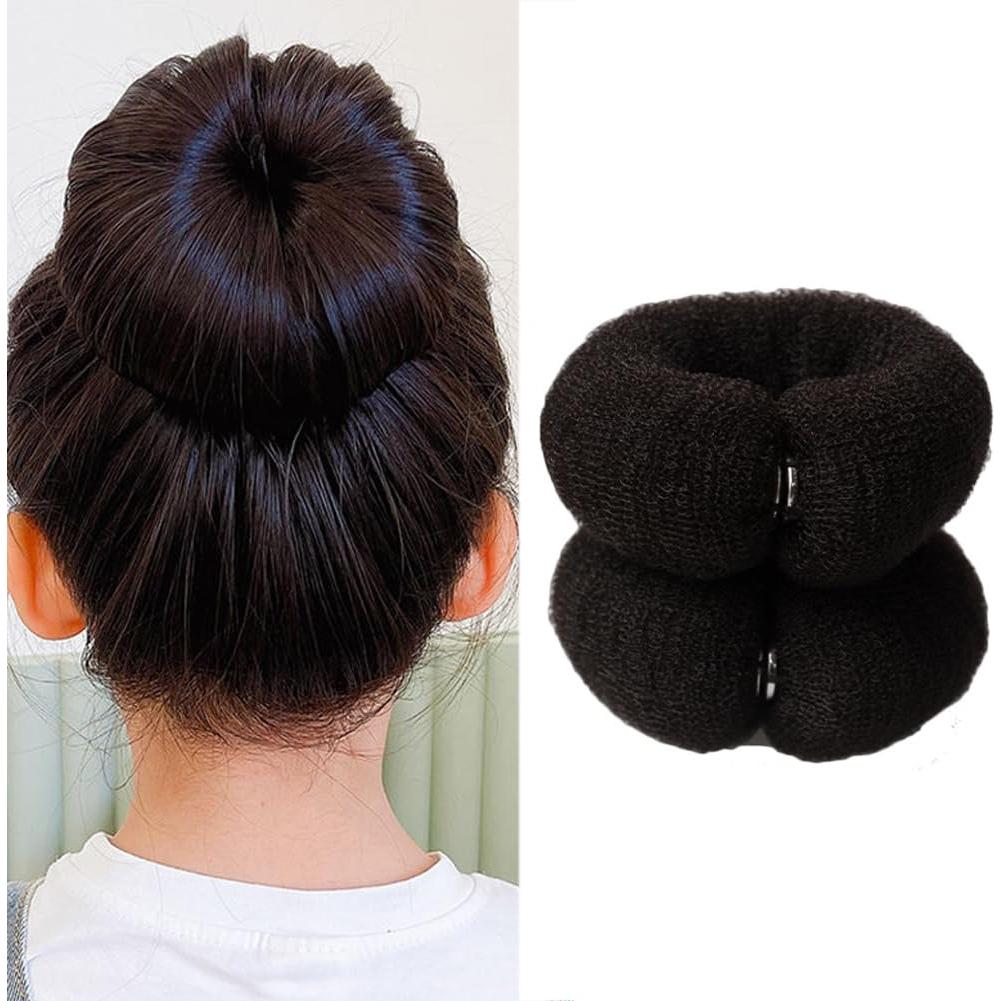 Juego de 2 Anillos para Hacer Donas de Cabello VANTOBEST 20cm
