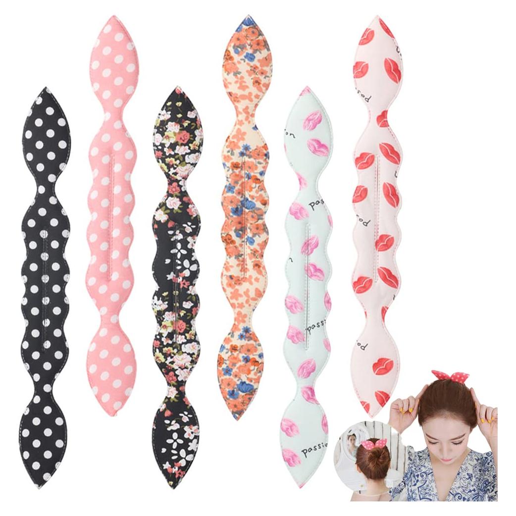 Soporte de Donut Ruihfas 6 Piezas para Peinados de Cabello