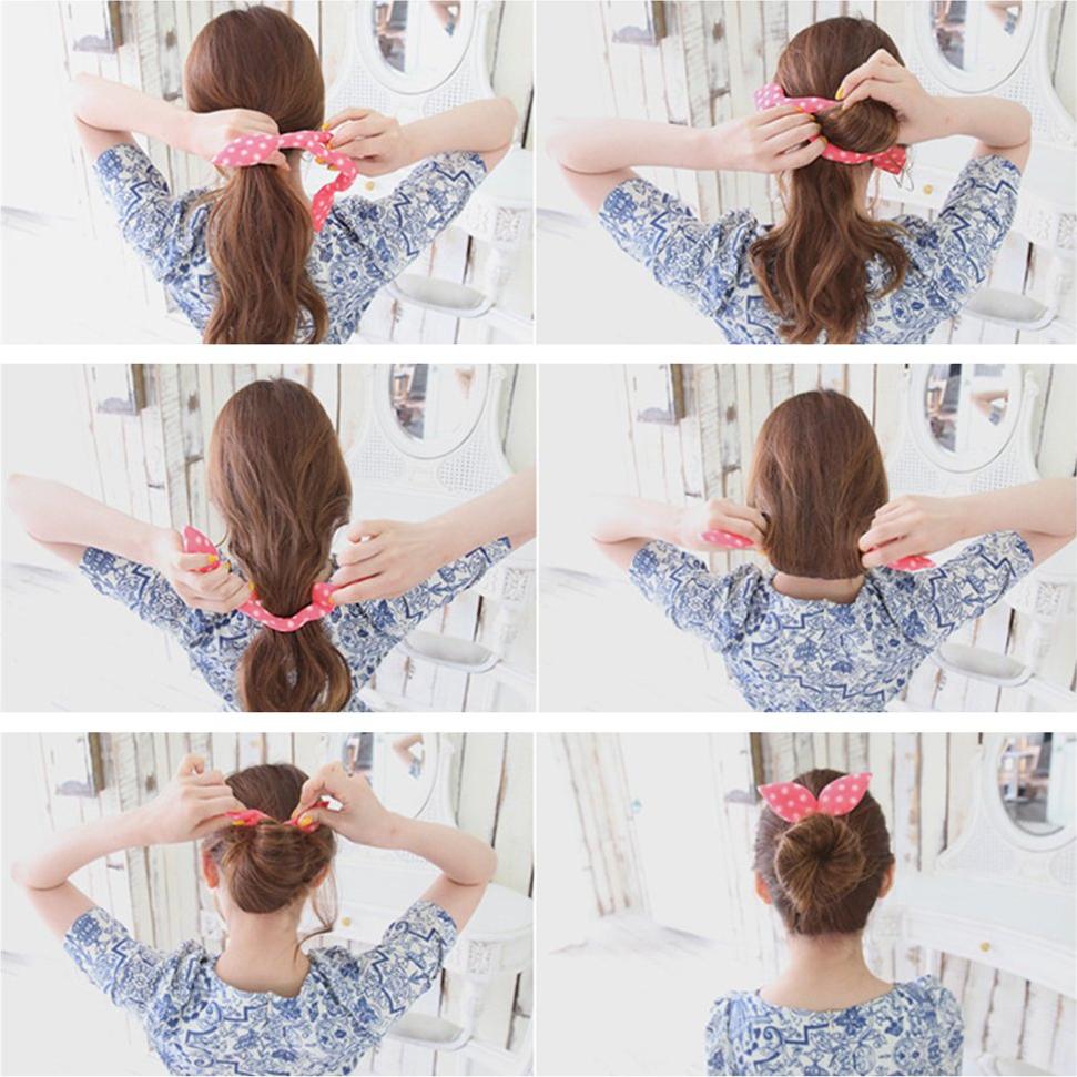 Soporte de Donut Ruihfas 6 Piezas para Peinados de Cabello