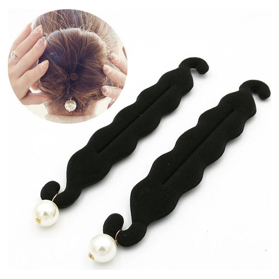 2 Piezas Herramientas de Estilo de Cabello Wendy Mall Negro